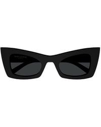 Saint Laurent - Rectangle-frame Sunglasses - Lyst