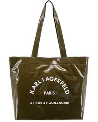 Karl Lagerfeld - Logo-print Twill Tote Bag - Lyst