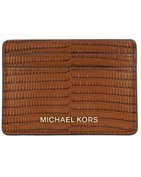 MICHAEL Michael Kors - Michael Kors Jet Set Logo Lettering Cardholder - Lyst