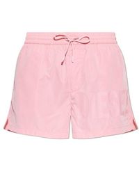 DIESEL - Mario-34-D-Core Logo Printed Drawstring Swim Shorts - Lyst