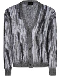 Roberto Collina - V-Neck Knitted Cardigan - Lyst