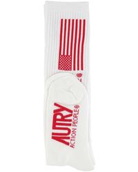 Autry - Logo Intarsia-knitted Ribbed Socks - Lyst