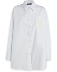 Raf Simons - Logo Patch Buttoned Denim Shirt - Lyst