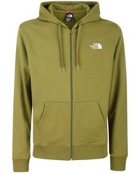 The North Face - Logo Printed Zip-up Hoodie - Lyst