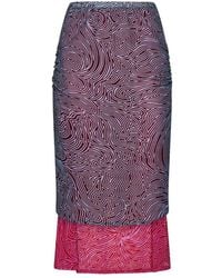 Dries Van Noten - Pattern-printed Layered Skirt - Lyst