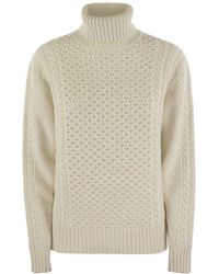 Fabiana Filippi - Turtleneck Jumper With Special Workmanship - Lyst