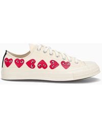 COMME DES GARÇONS PLAY - Chuck 70 Ox "multi Hearts White" Sneakers - Lyst