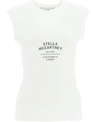 Stella McCartney - 2001 Logo Printed Crewneck Tank Top - Lyst