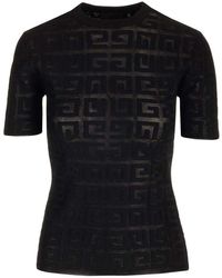 Givenchy - Jacquard Sweater With 4g Lace Effect Motif By - Lyst