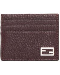 Fendi - Logo Leather Card Case - Lyst