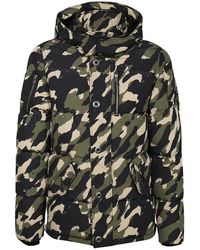 Moose Knuckles - Camo Hooded Down Jacket - Lyst