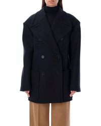Stella McCartney - Double Breasted Peacoat - Lyst