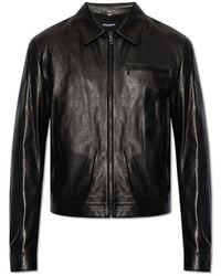 Dolce & Gabbana - Leather Jacket, - Lyst