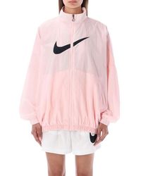 Nike Lightweight High-neck Jacket - Pink