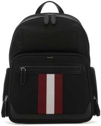 Bally Chapmay Stripe-detailed Backpack - Black