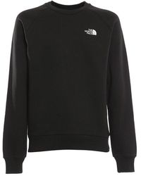 The North Face Fleece Mtn Archive Cut & Sew Sweatshirt in White 