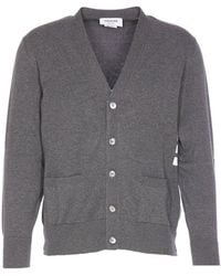 Thom Browne - 4Bar Cotton Cardigan - Lyst