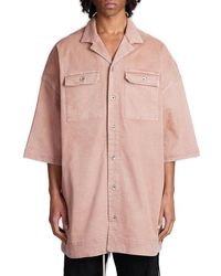 Rick Owens - Short-sleeved Oversized Shirt - Lyst