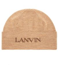 Lanvin - Wool Beanie, - Lyst