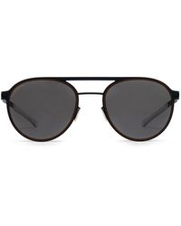 Mykita Bradley Aviator-frame Sunglasses - Black