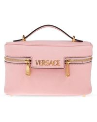 Versace - Tag Zipped Vanity Bag - Lyst