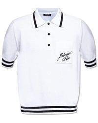 Balmain - Polo With Pocket - Lyst