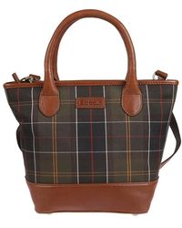 Barbour - Katrine Checked Tote Bag - Lyst