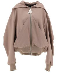The Attico - Hooded Zip-up Bomber Jacket - Lyst