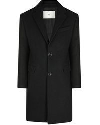 Ami Paris - Paris Single Breasted Straight Hem Coat - Lyst