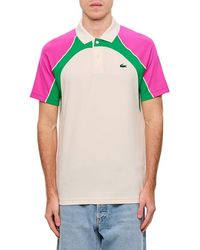 Lacoste - Logo-Patch Colour-Block Polo Shirt - Lyst