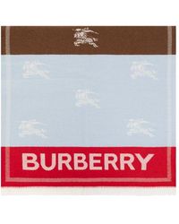 Burberry - Wool Scarf - Lyst