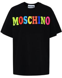 Moschino Black Organic Jersey T-shirt