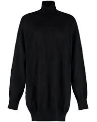 Moschino - Jacquard Sweater Dress - Lyst