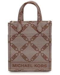 MICHAEL Michael Kors - Gigi Logo Jacquard Extra-small Crossbody Bag - Lyst