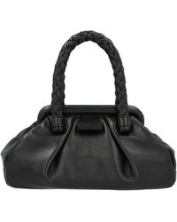 Miu Miu Braided Top Handle Tote Bag - Black