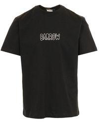Barrow - Logo Printed Crewneck T-Shirt - Lyst
