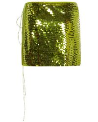 Oséree - Sequin-embellished Knot Detail Mini Skirt - Lyst