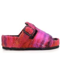 celine mohair boxy sandals