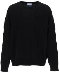 Off-White c/o Virgil Abloh Ruined Factory Jumper in Black Off-White c/o Virgil Abloh Ruined Factory Jumper in Black