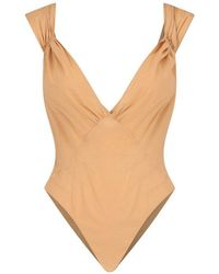 Saint Laurent - Crossed Bodysuit - Lyst