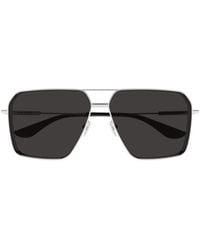 McQueen - Pilot Frame Sunglasses - Lyst
