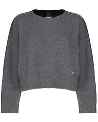 Pinko - Bicolour Cropped Pullover - Lyst