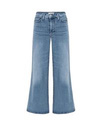 FRAME - Le Palazzo Cropped Jeans - Lyst