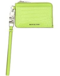 MICHAEL Michael Kors - Leather Credit Card Holder - Lyst