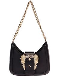 Versace Jeans Couture Logo-buckle Shoulder Bag - Black