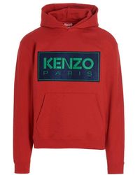 KENZO - 'box Logo' Hoodie - Lyst