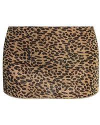 Oséree - Leopard Printed Mini Skirt - Lyst