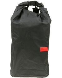 Vans Logo Patch Rolltop Backpack - Black