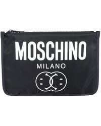 Moschino Logo Pochette - Black