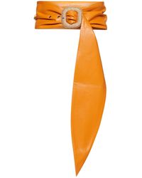 Nanushka Wraparound Buckled Soft Belt - Orange